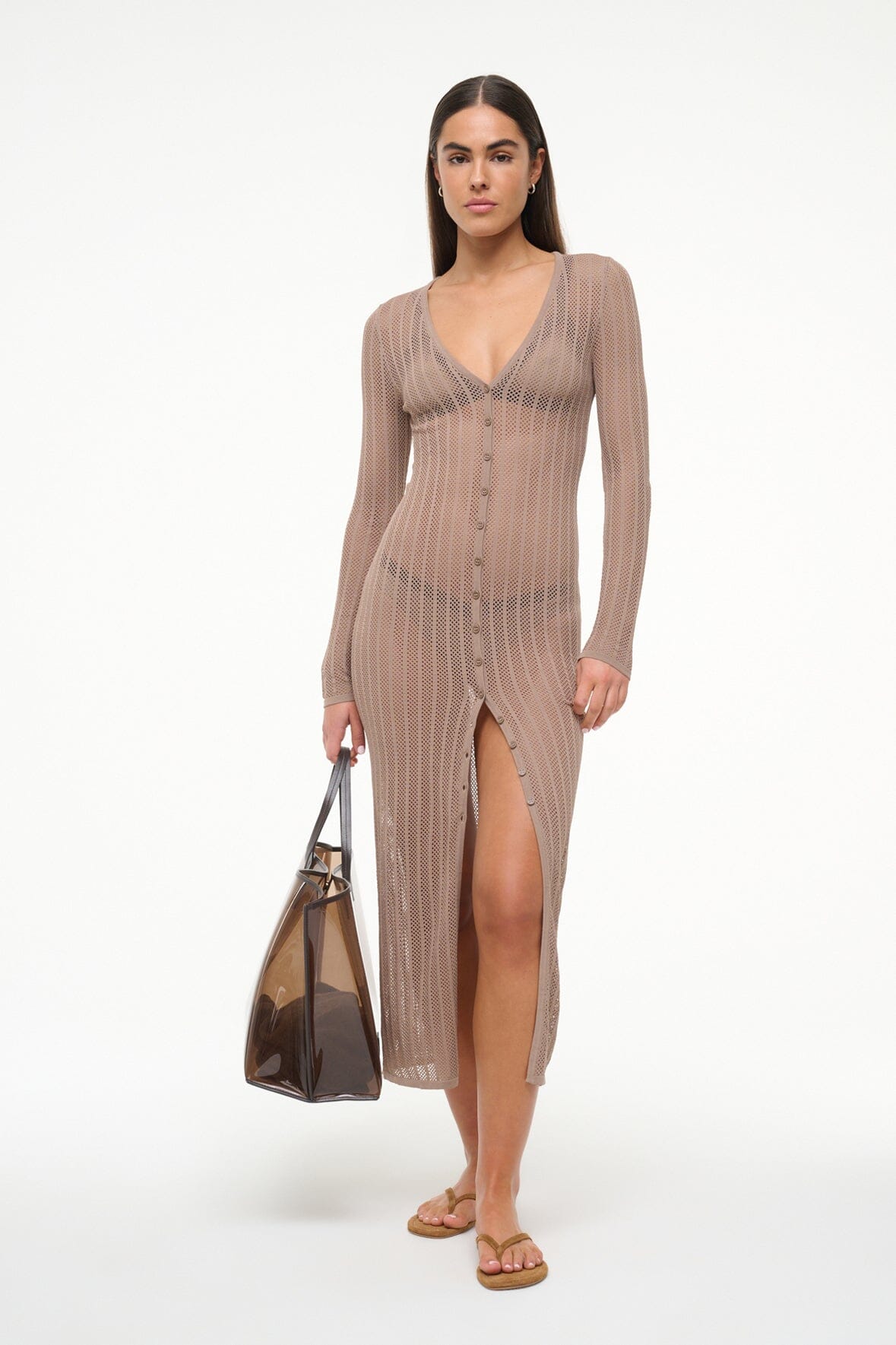 SHOKO COVERUP DRESS | TAUPE - Image 3