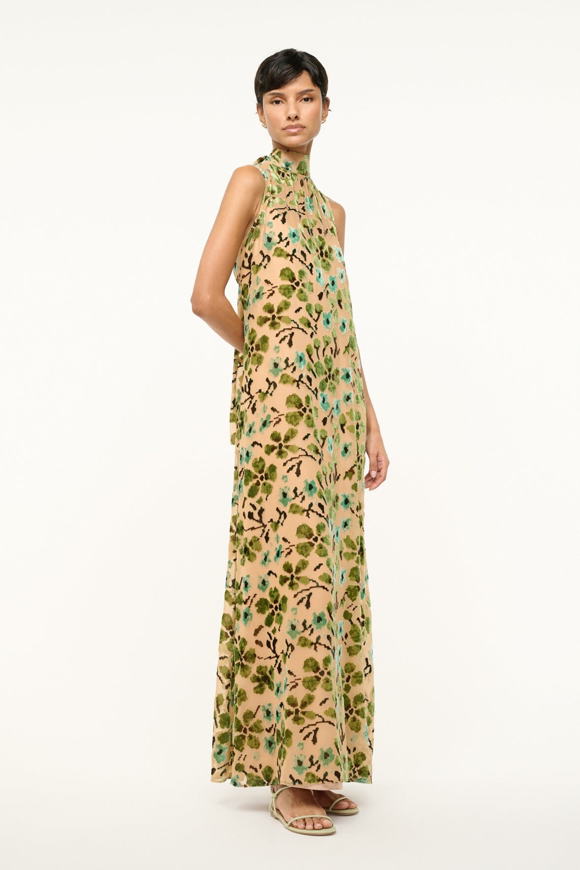 ALBEE DRESS | MOSS FLORAL TAPESTRY - Image 3