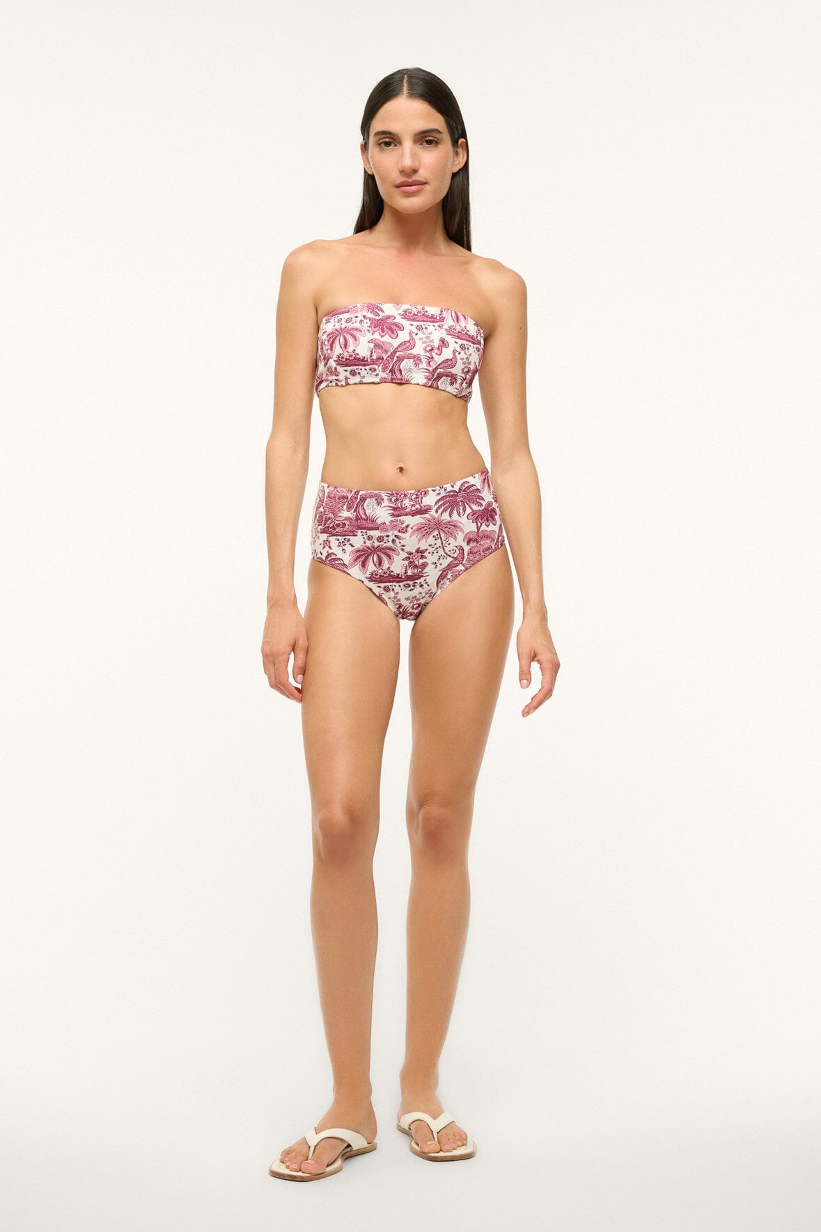 MALA BIKINI TOP | BORDEAUX TOILE - Image 3