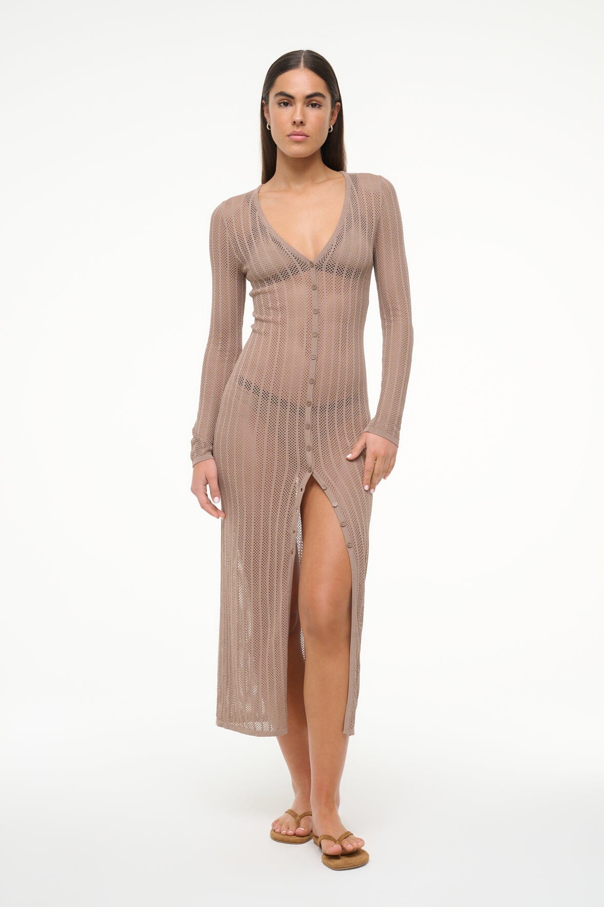 SHOKO COVERUP DRESS | TAUPE - Image 5