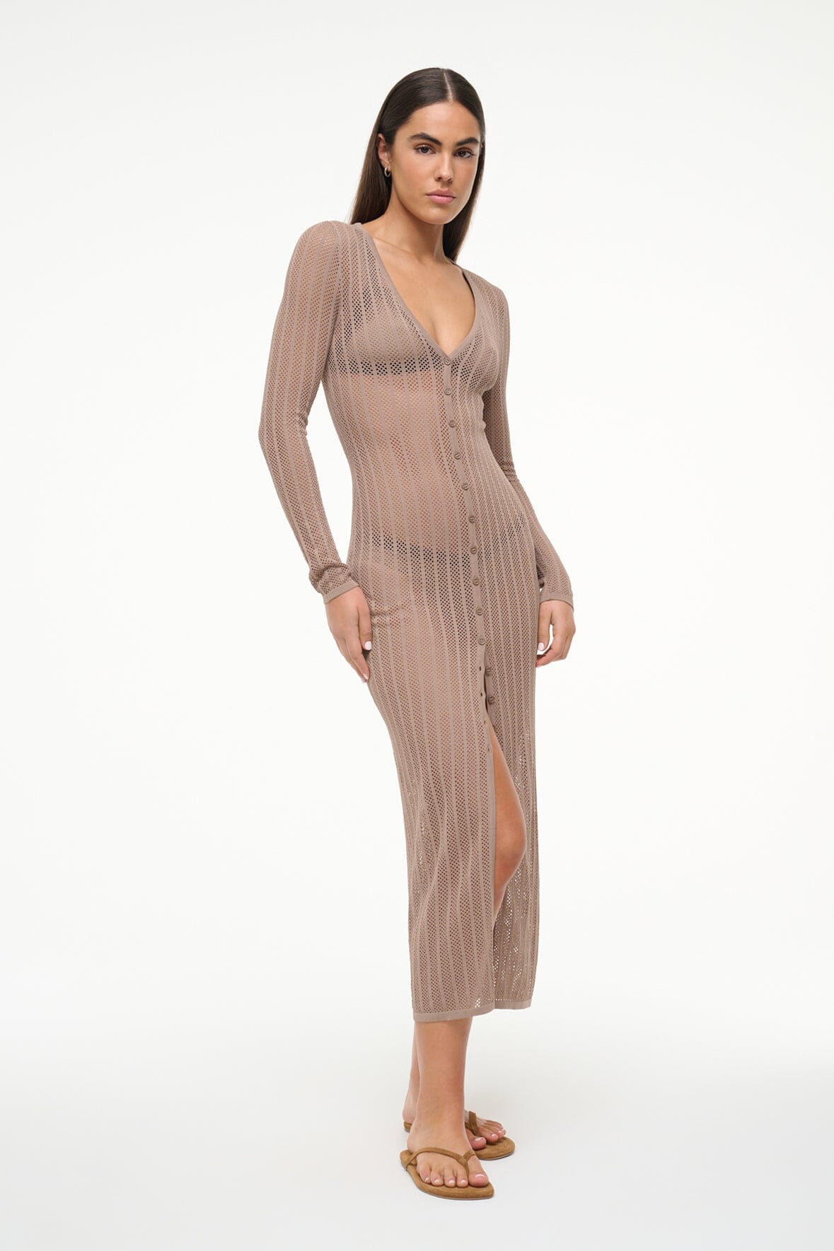 SHOKO COVERUP DRESS | TAUPE