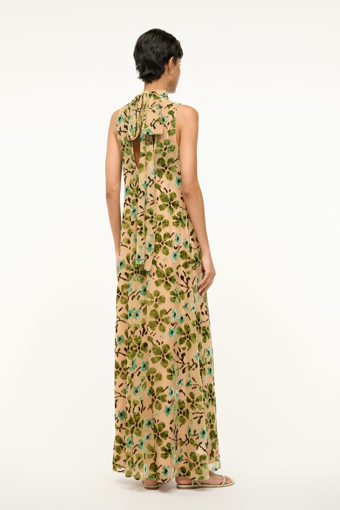 ALBEE DRESS | MOSS FLORAL TAPESTRY - Image 4