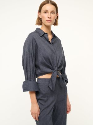 LISA LINEN TOP | CHAMBRAY