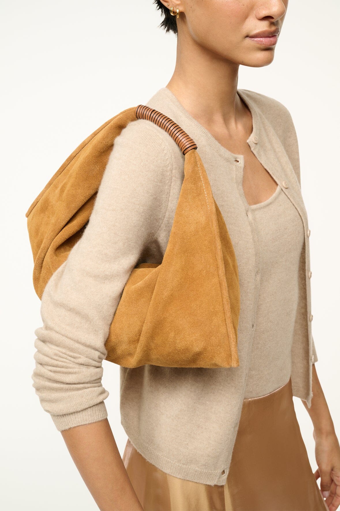 MINI RONNIE BAG | TAN SUEDE - Image 2