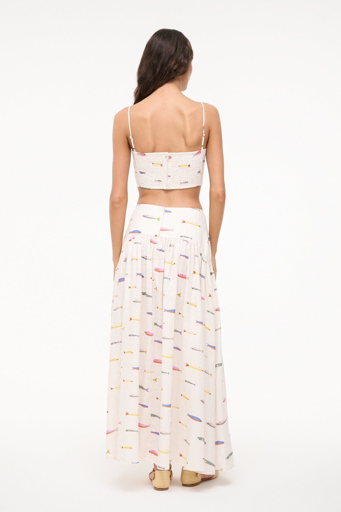 PROCIDA LINEN SKIRT | POP SARDINES IVORY - Image 3