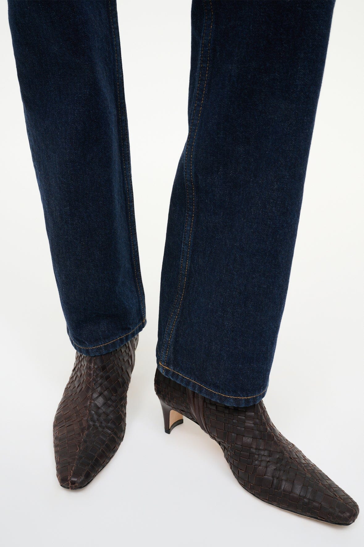 WALLY ANKLE BOOT | ESPRESSO WOVEN LEATHER - Image 4