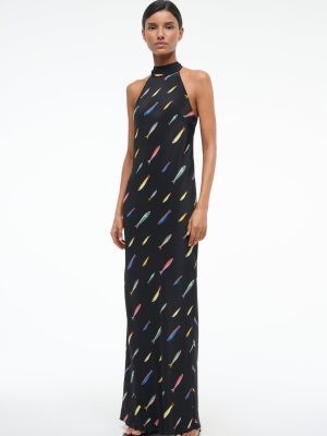 WINNIE SILK DRESS | POP SARDINES BLACK