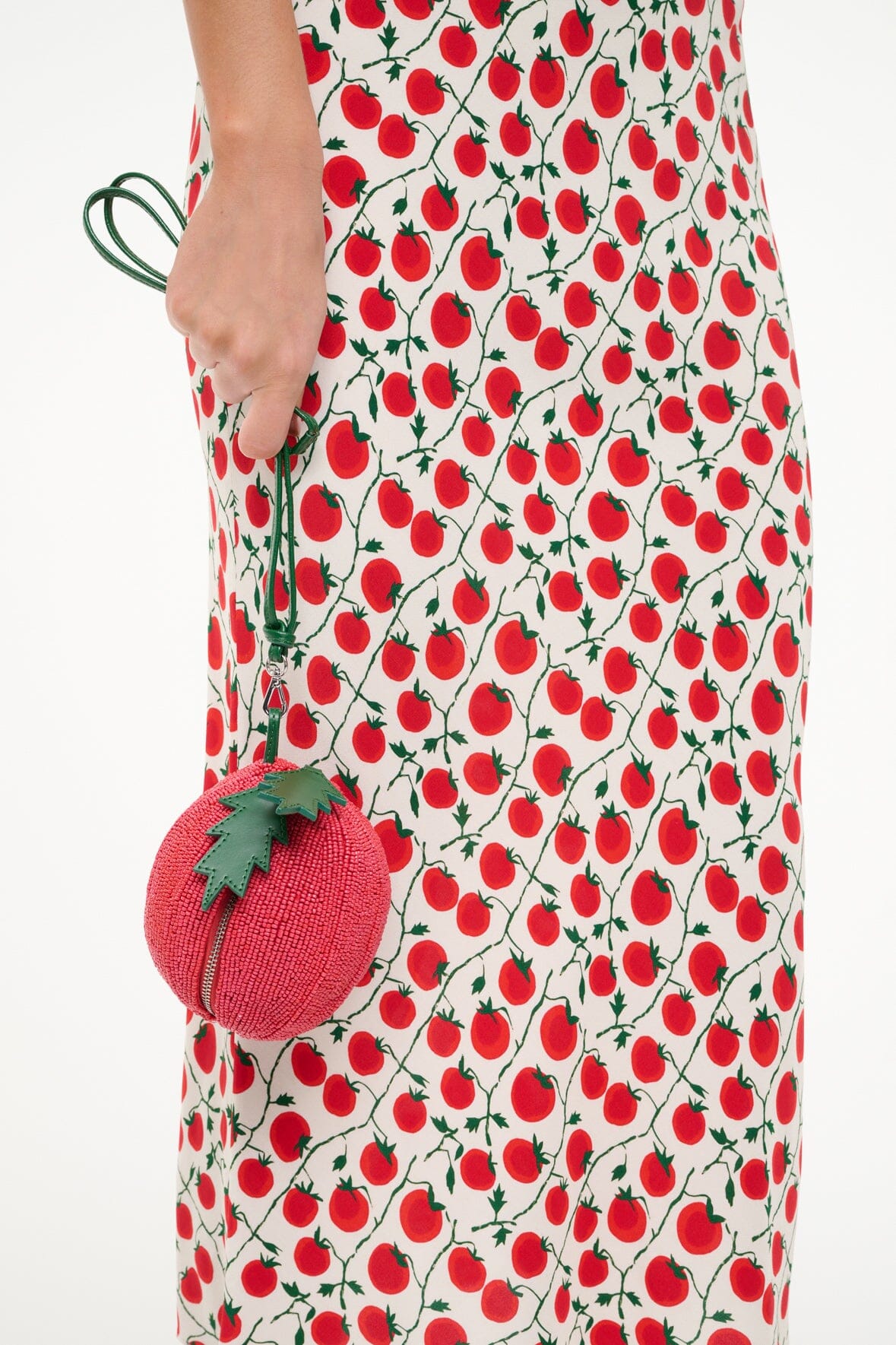 CAMPARI BEADED BAG | TOMATO - Image 4