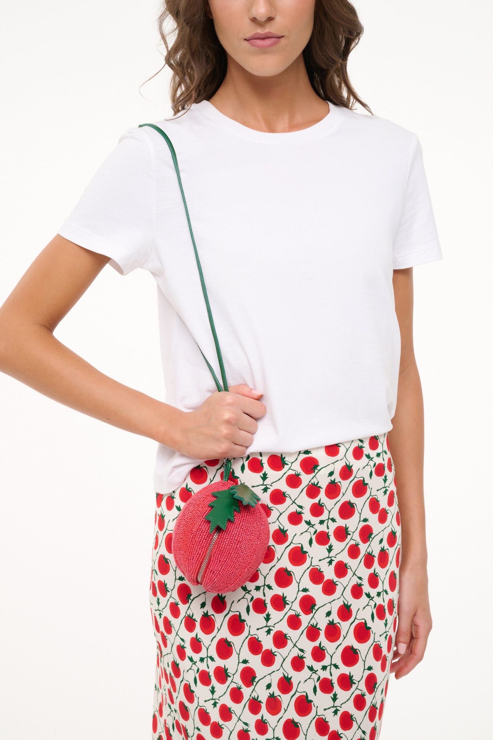 CAMPARI BEADED BAG | TOMATO - Image 2