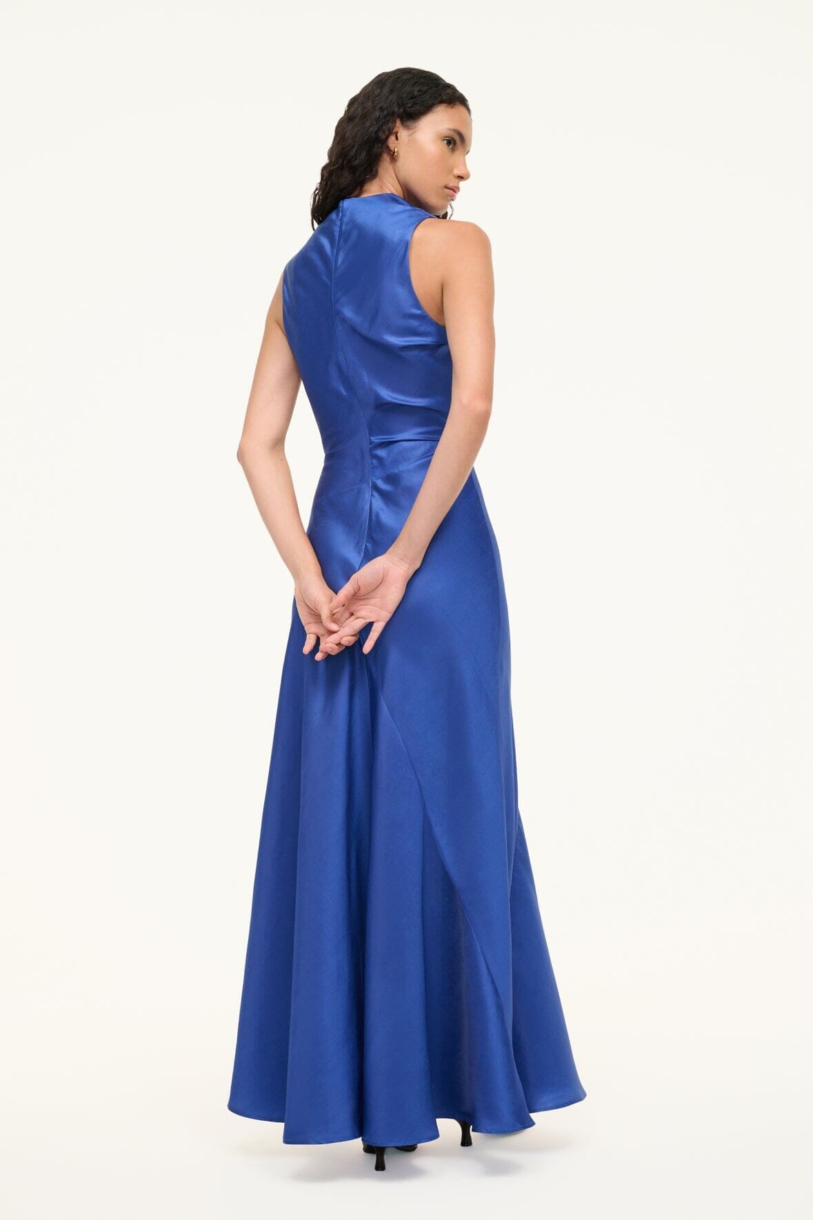 FRIDA SILK DRESS | DEEP SEA - Image 4