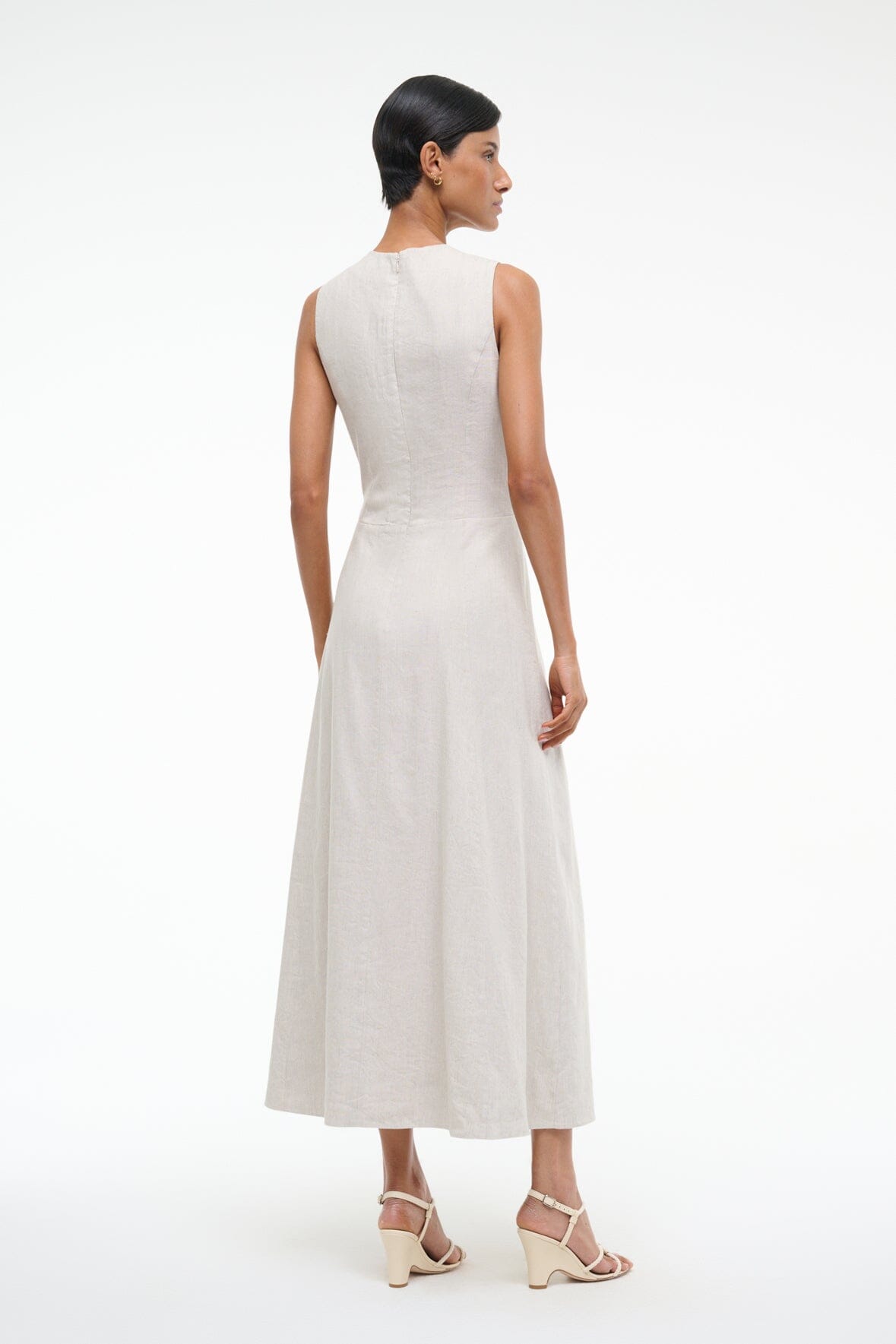 MARTINE LINEN DRESS | NATURAL - Image 4