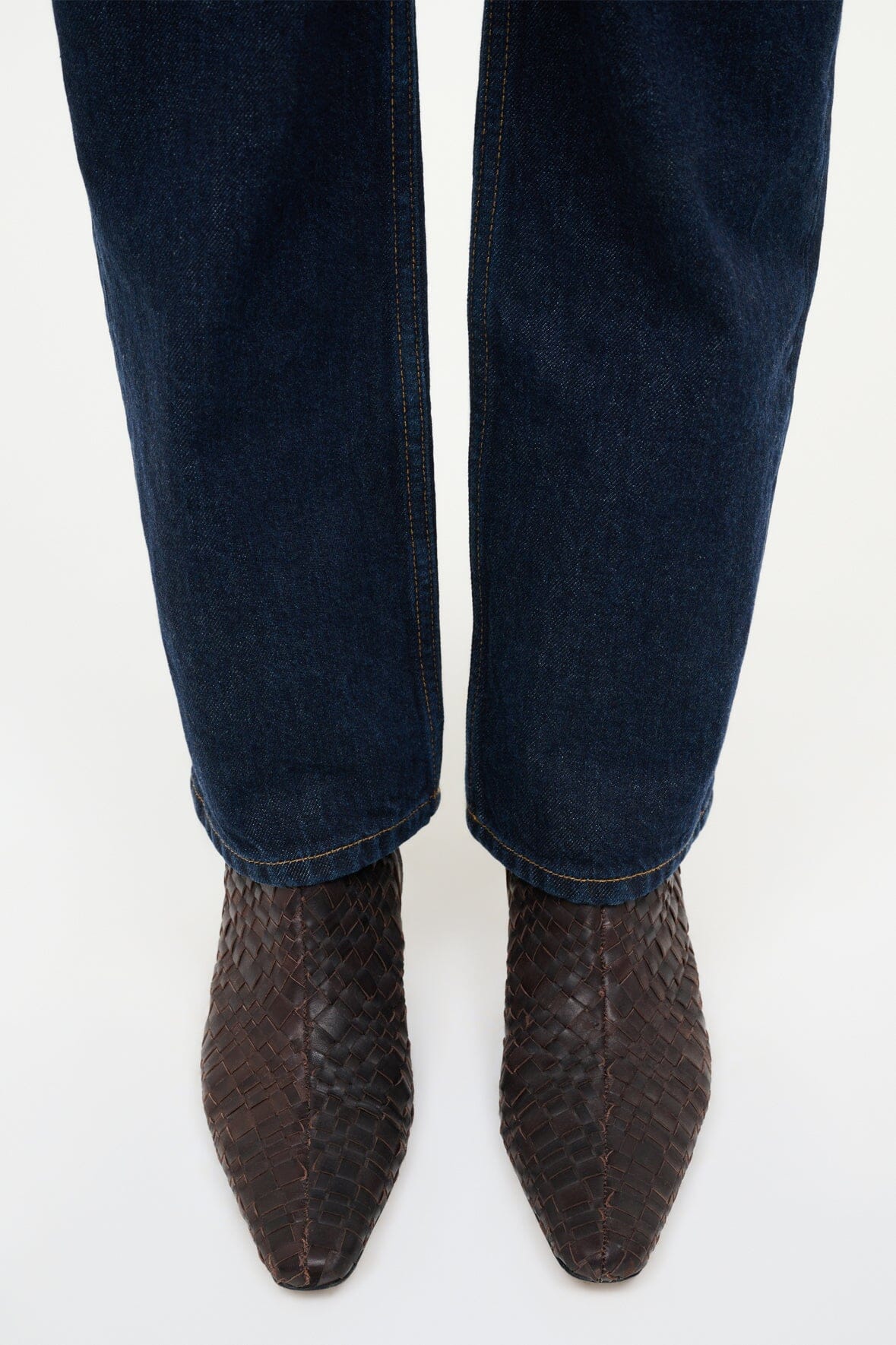 WALLY ANKLE BOOT | ESPRESSO WOVEN LEATHER - Image 6