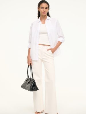 ALINE LEATHER PANTS | IVORY