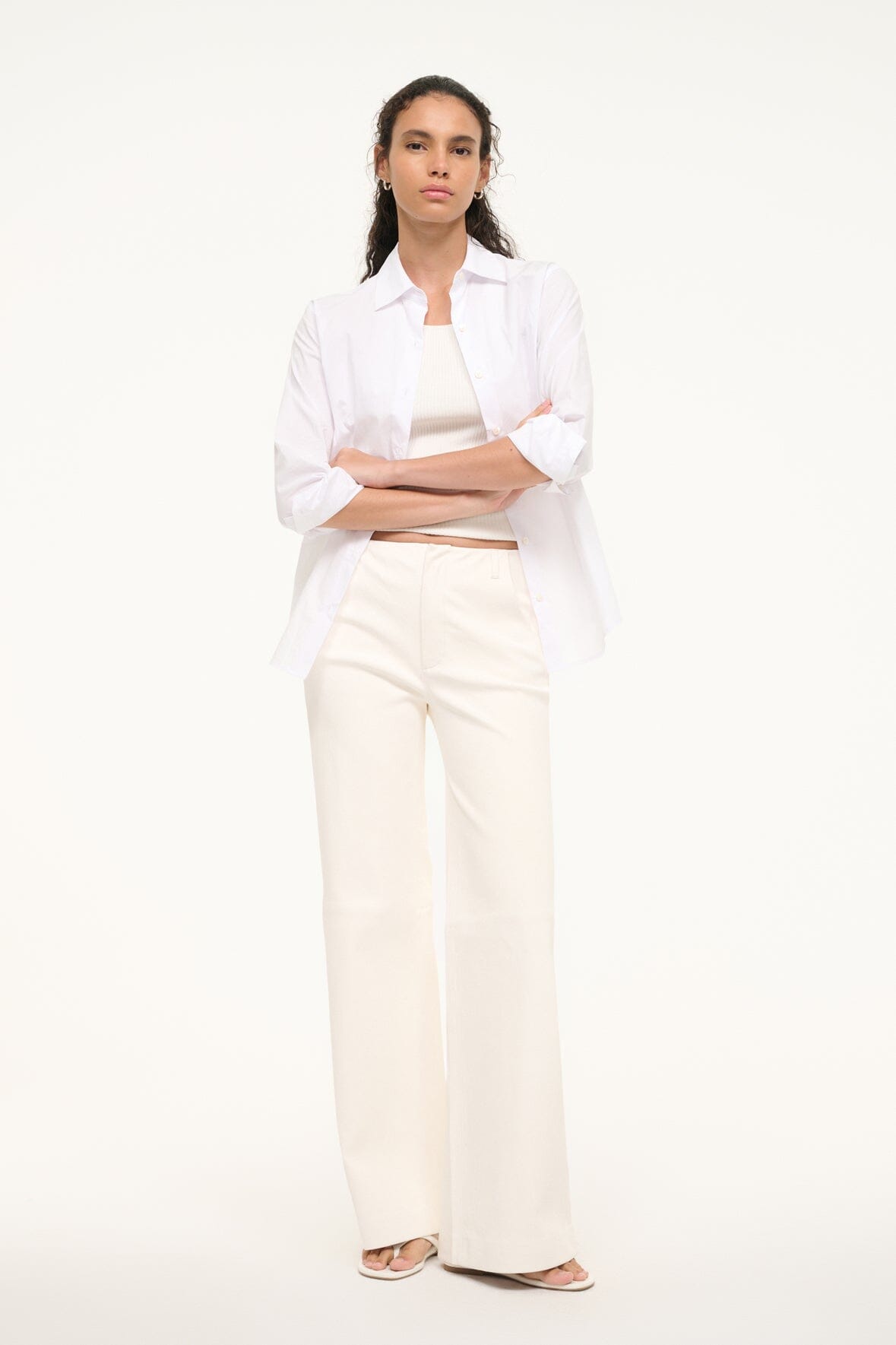 ALINE LEATHER PANTS | IVORY - Image 3