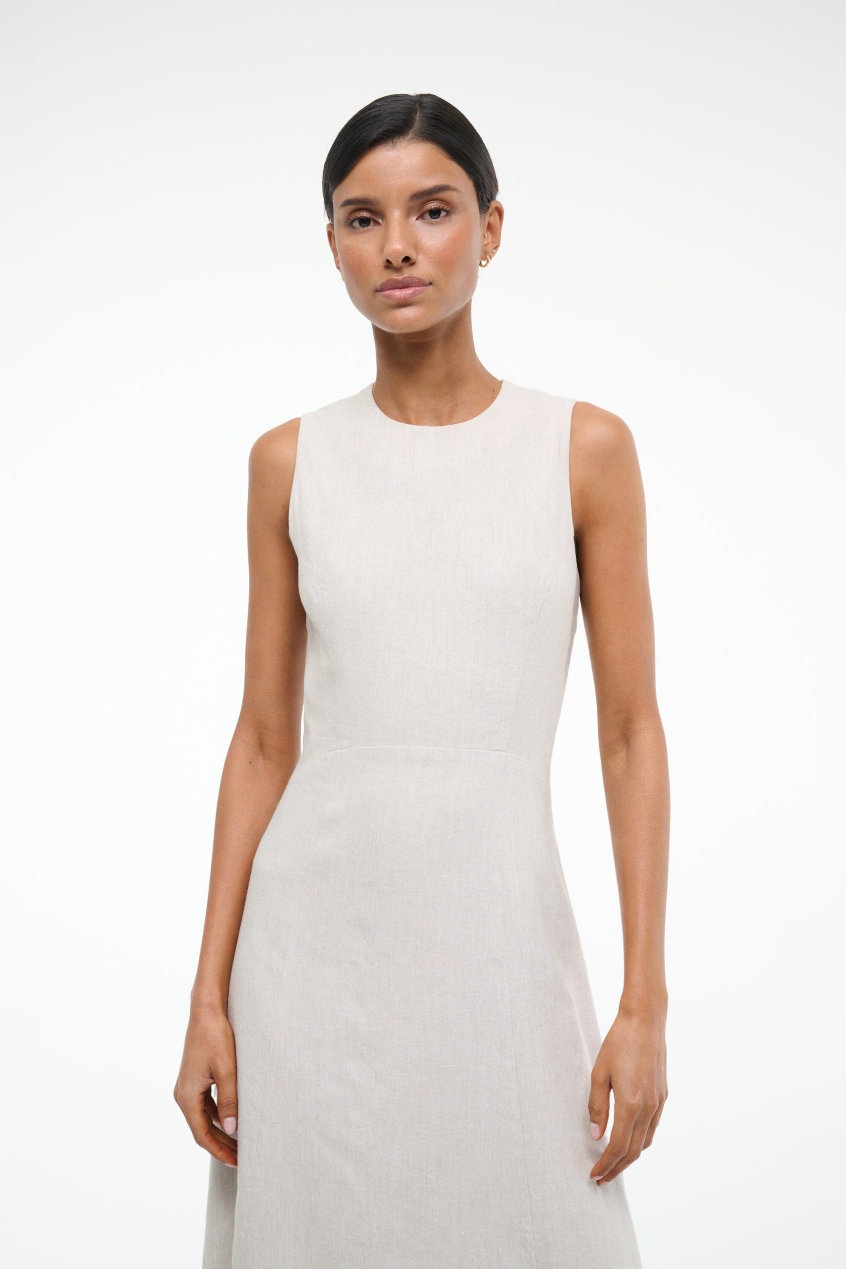 MARTINE LINEN DRESS | NATURAL - Image 2