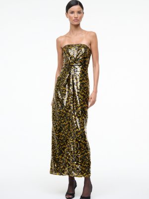 CECE DRESS | TURMERIC BLACK