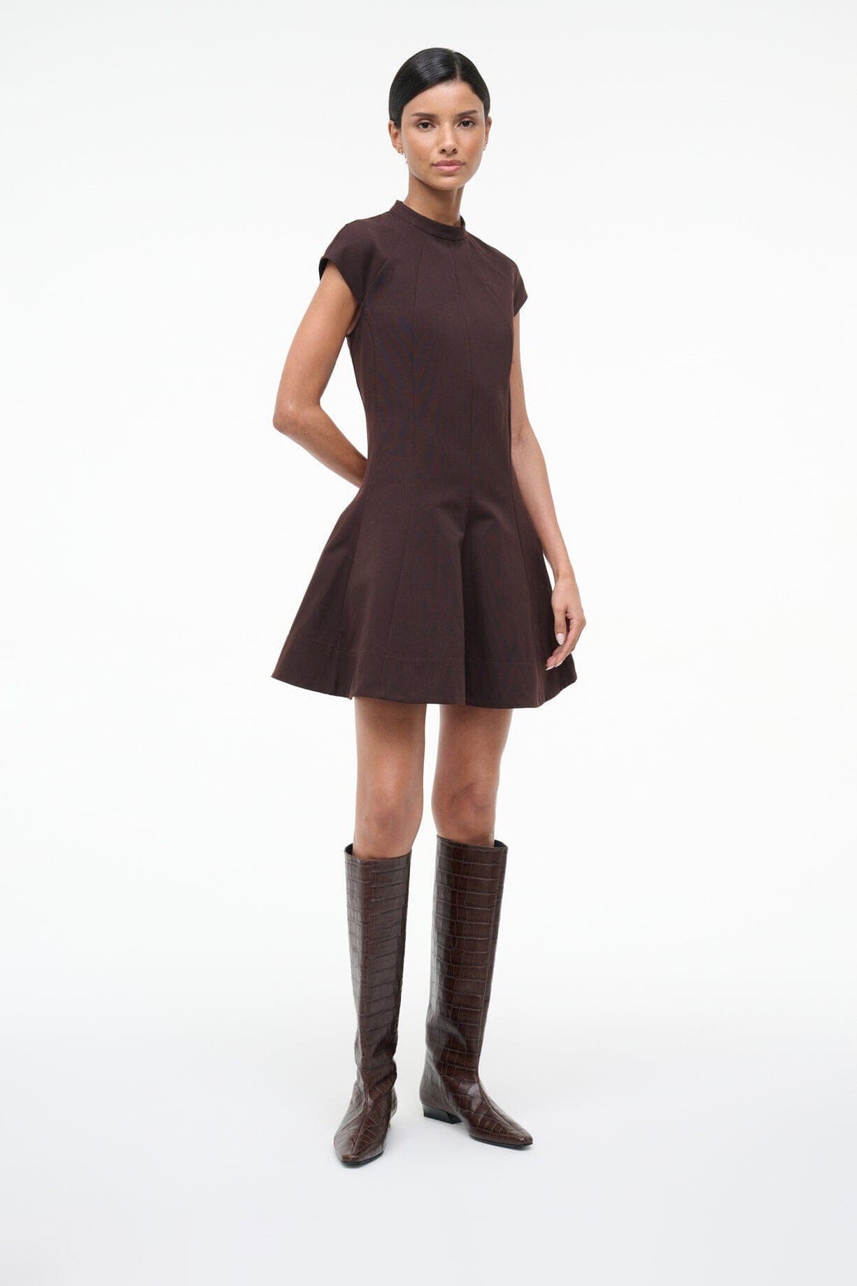 WALLY FLAT BOOT | ESPRESSO CROCO - Image 2