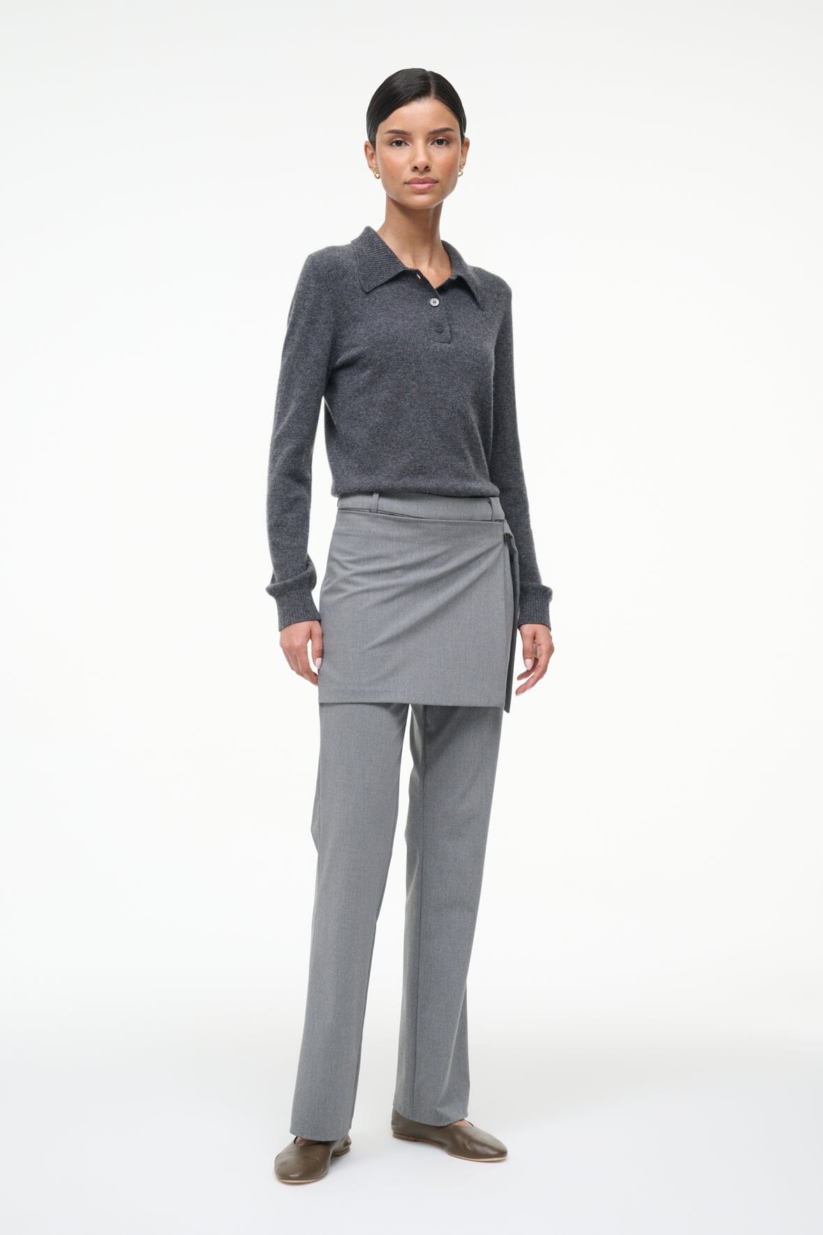 GEMMA CASHMERE SWEATER | CHARCOAL - Image 2