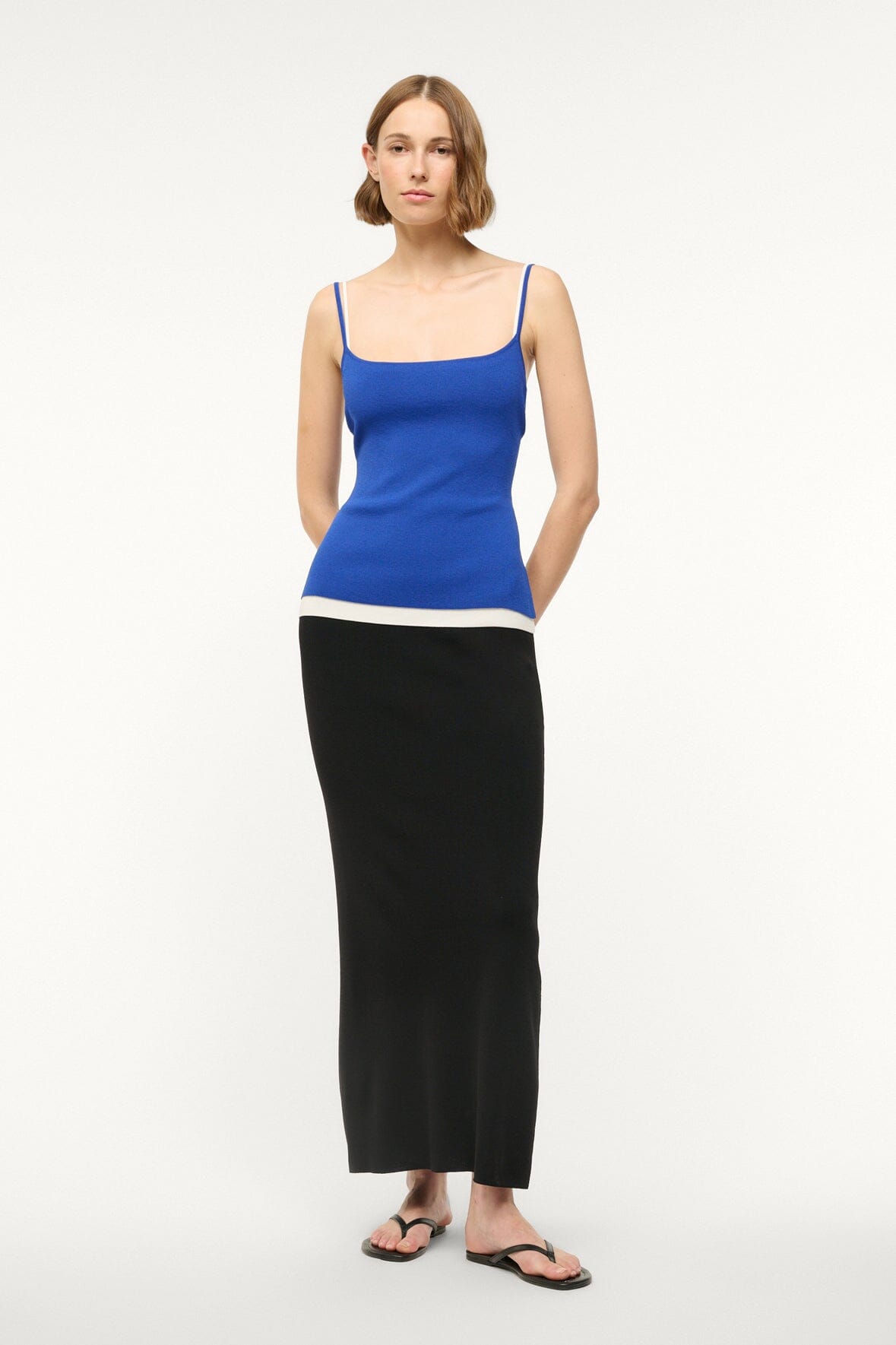 IGNACIO DRESS | DEEP SEA BLACK IVORY