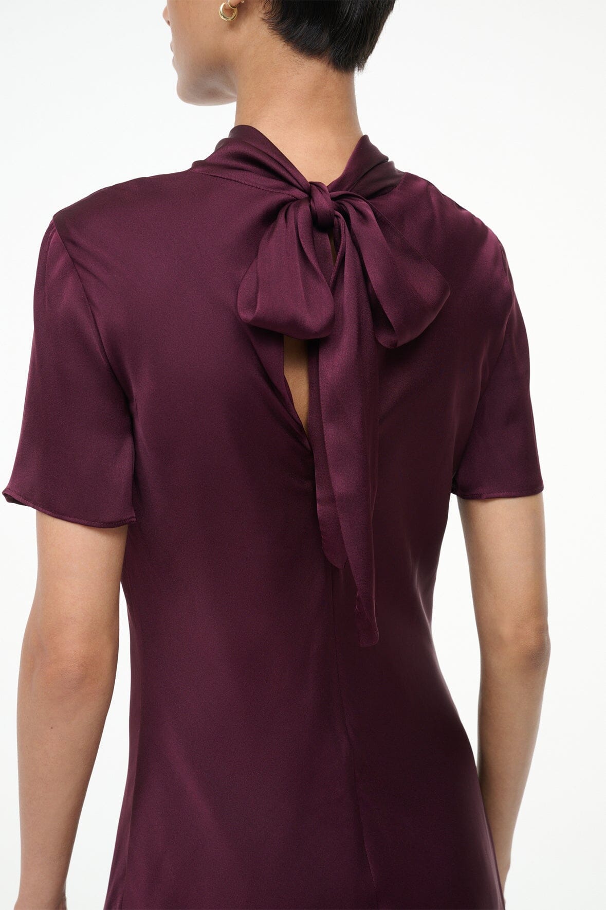 IRIS SILK DRESS | SYRAH - Image 2