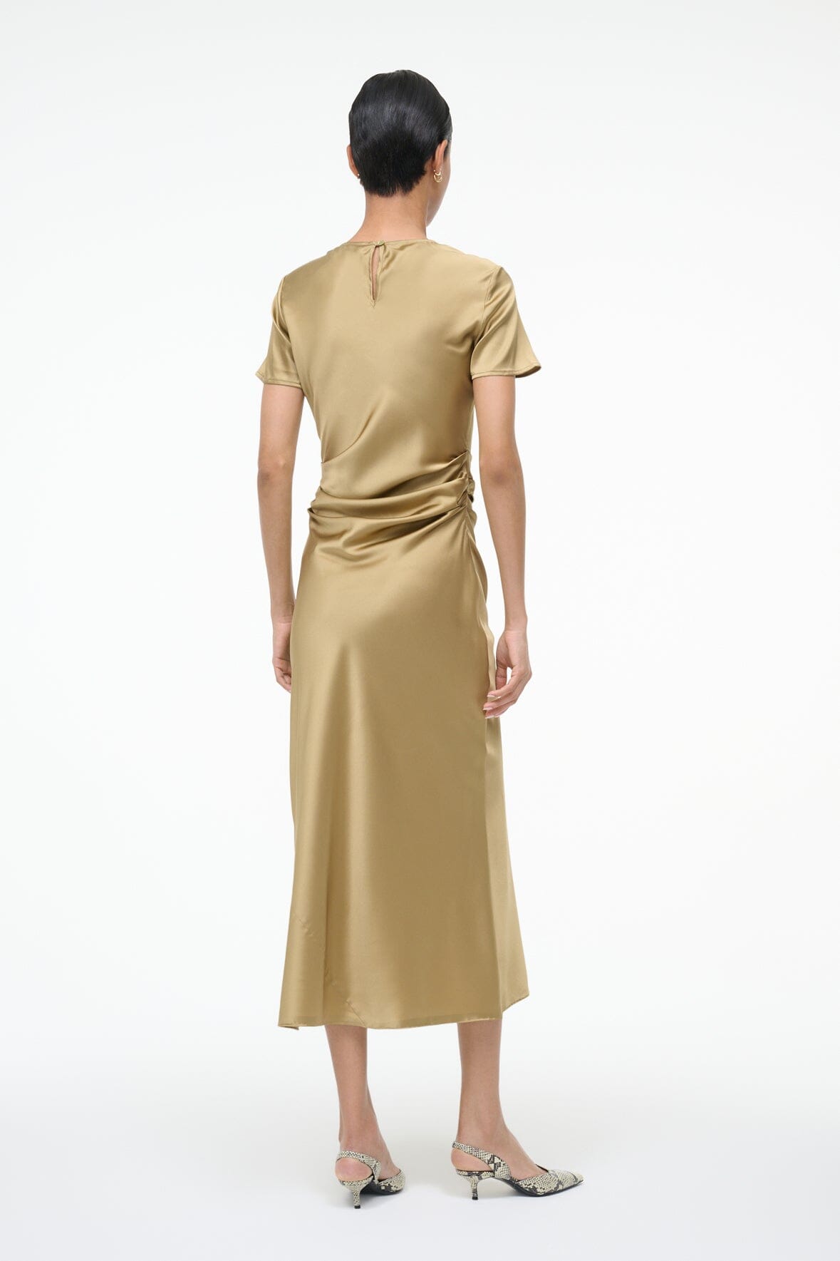 MARCEL SILK DRESS | ANTIQUE - Image 4