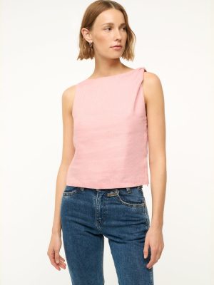 BOA LINEN TOP | FADED BLUSH