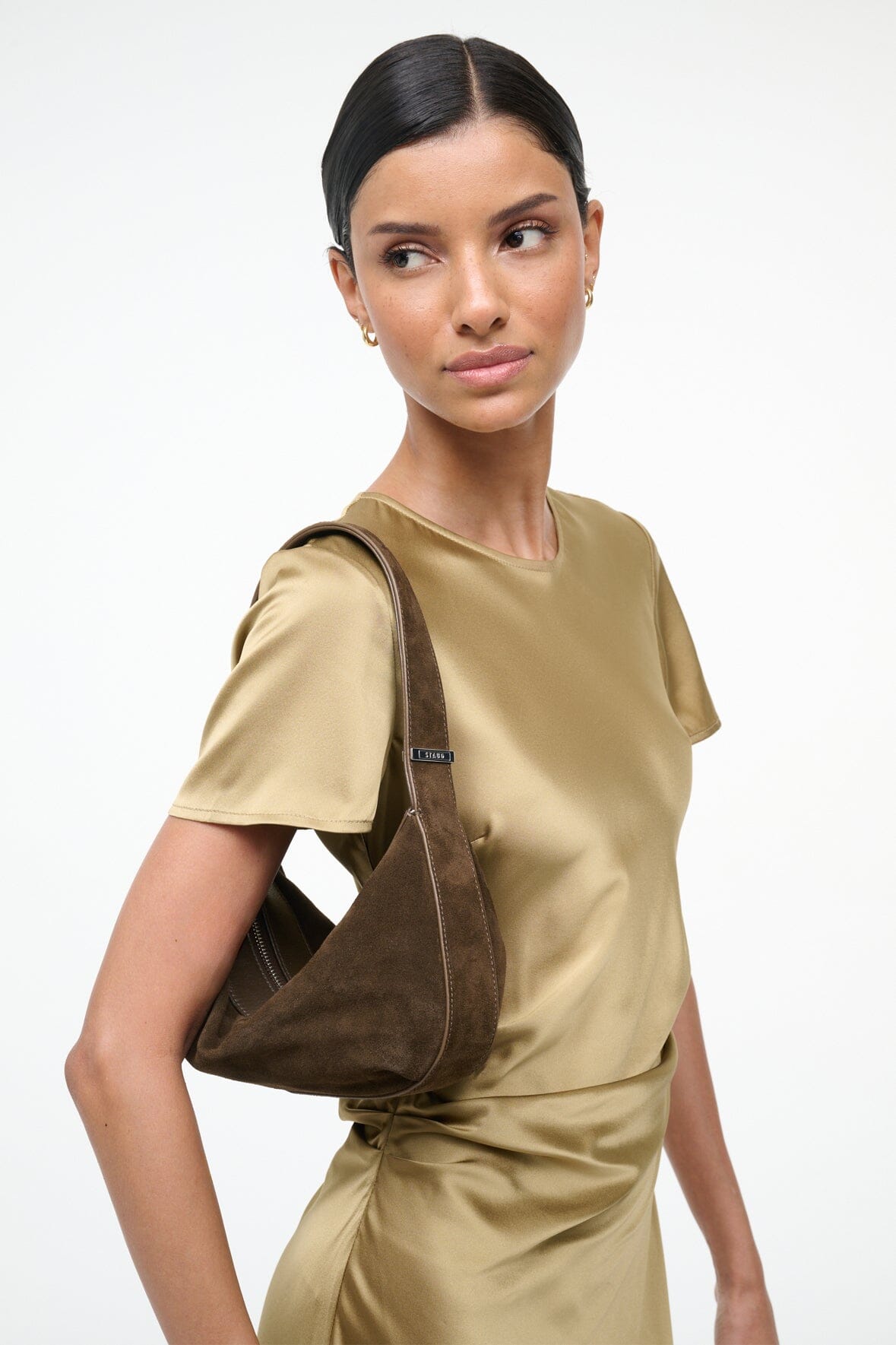 DEMY SHOULDER BAG | TRUFFLE SUEDE - Image 2