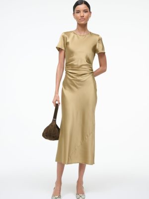 MARCEL SILK DRESS | ANTIQUE