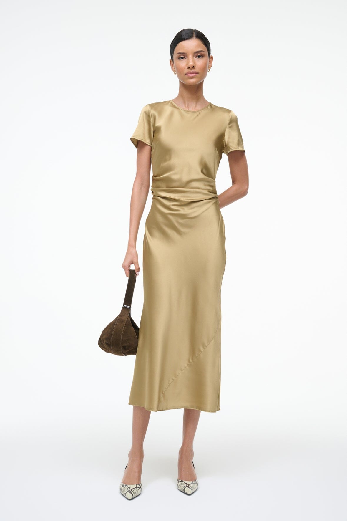 MARCEL SILK DRESS | ANTIQUE