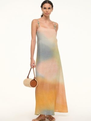 LAURA LINEN DRESS | PASTEL CLOUDS