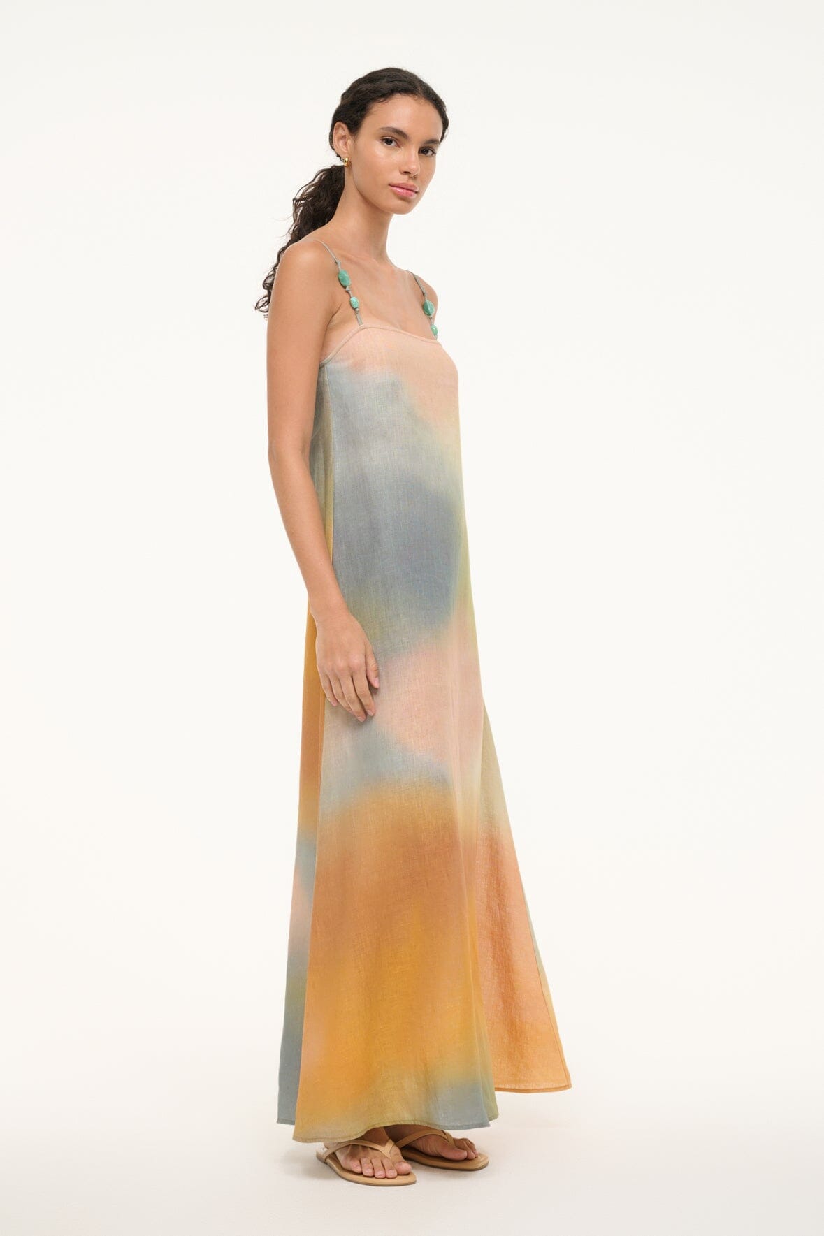 LAURA LINEN DRESS | PASTEL CLOUDS - Image 4