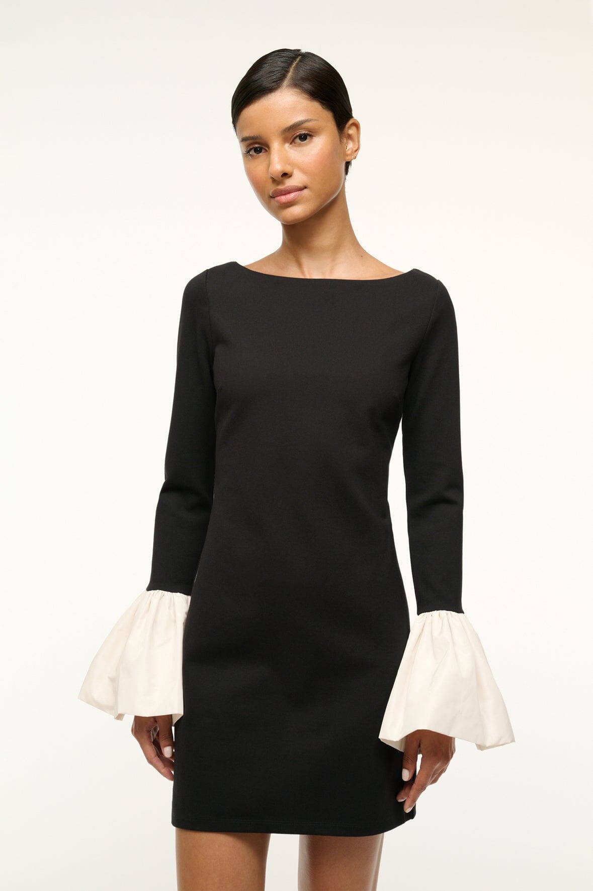 HAWTHORNE DRESS | BLACK IVORY - Image 2
