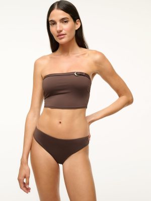 JUNO BIKINI TOP | DARK CHOCOLATE