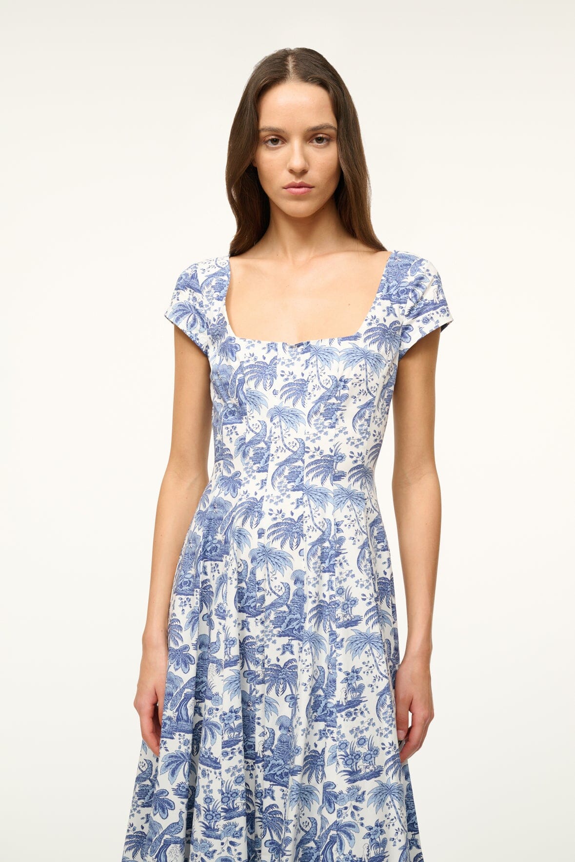 SHORT SLEEVE WELLS DRESS | BLUE TOILE - Image 2