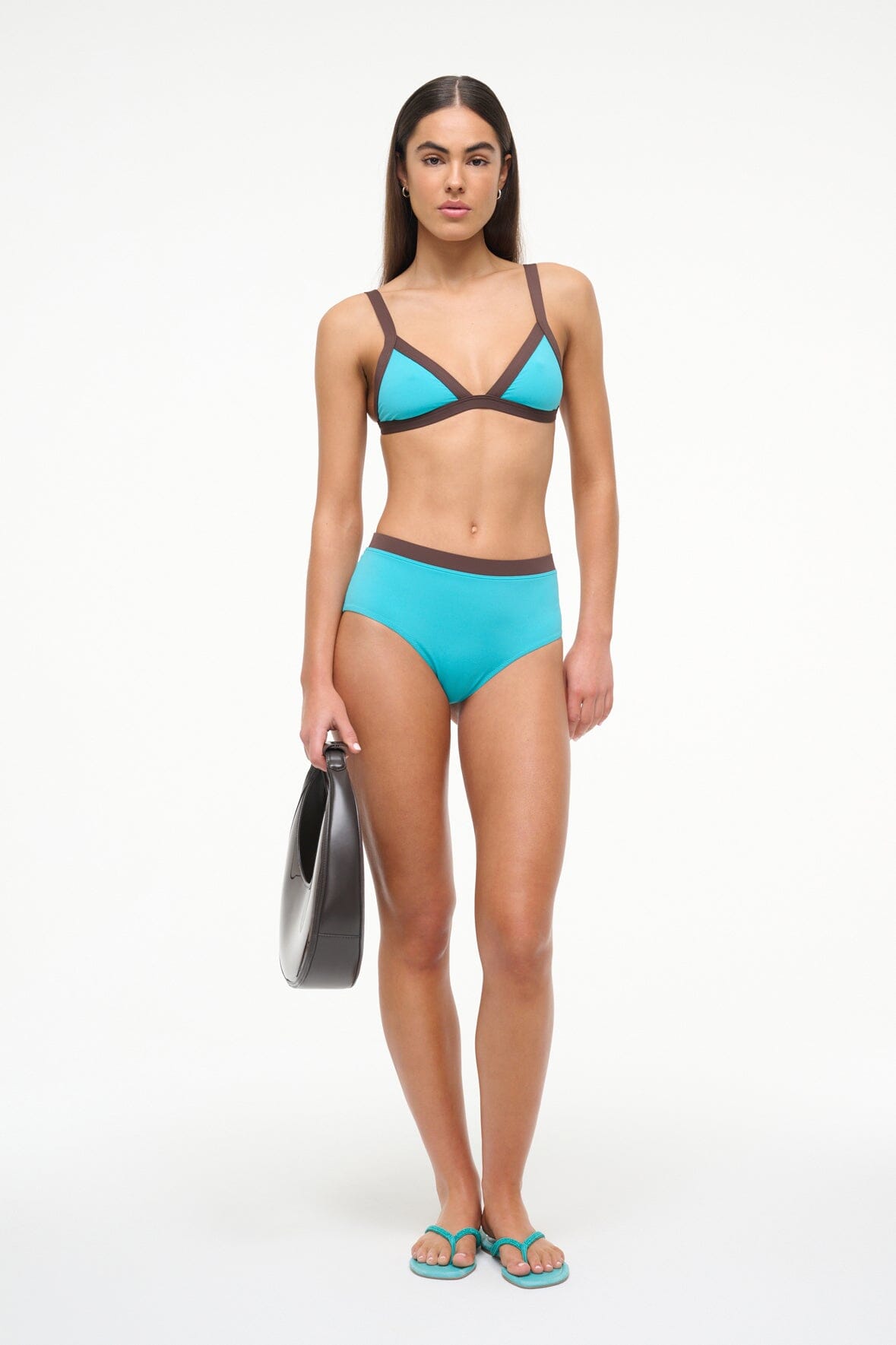 VENTURA BIKINI TOP | TEAL DARK CHOCOLATE