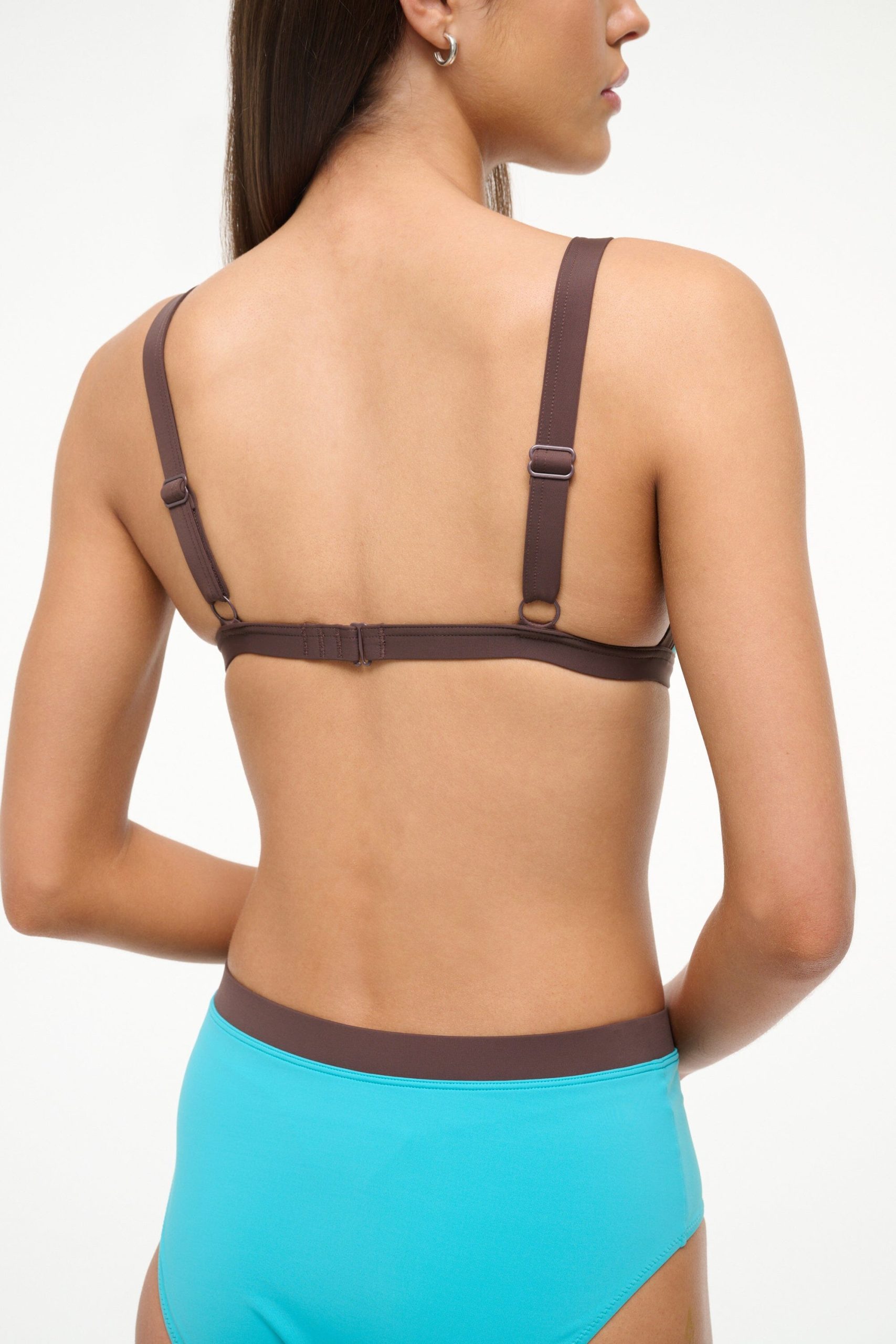 VENTURA BIKINI TOP | TEAL DARK CHOCOLATE - Image 4