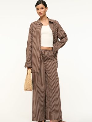 BONFIRE PANT | DARK OAK MICRO STRIPE