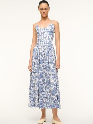 DENA DRESS | BLUE TOILE