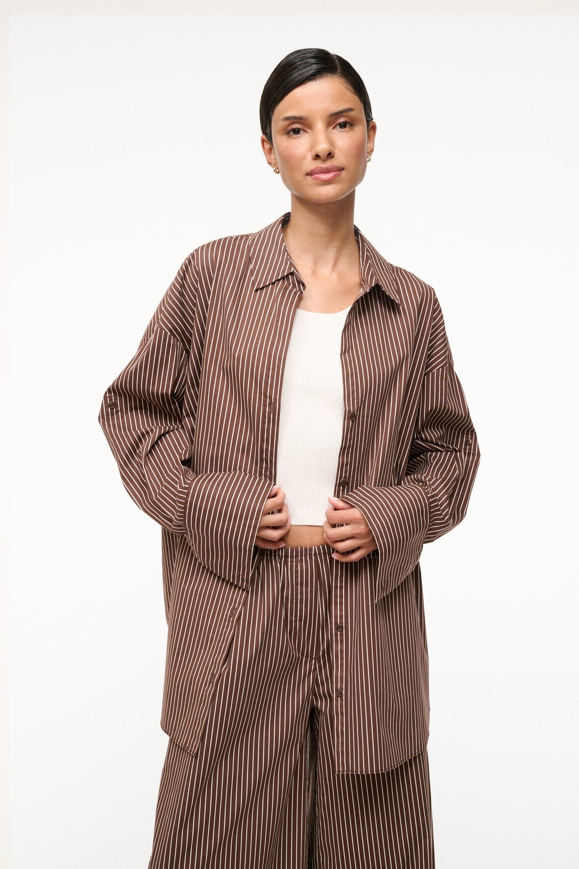 SANDBAR TOP | DARK OAK MICRO STRIPE - Image 2