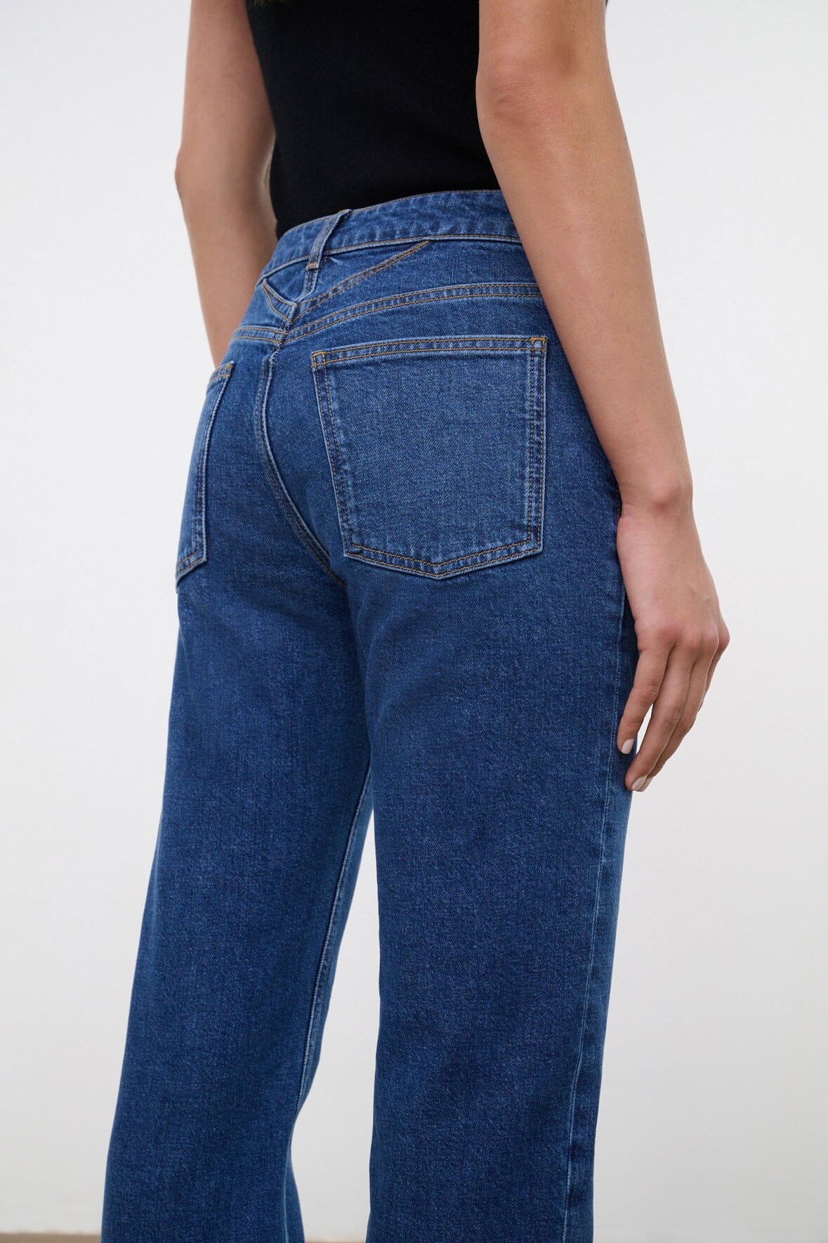 TEDDY STRAIGHT JEAN | STONE BLUE STRETCH - Image 4