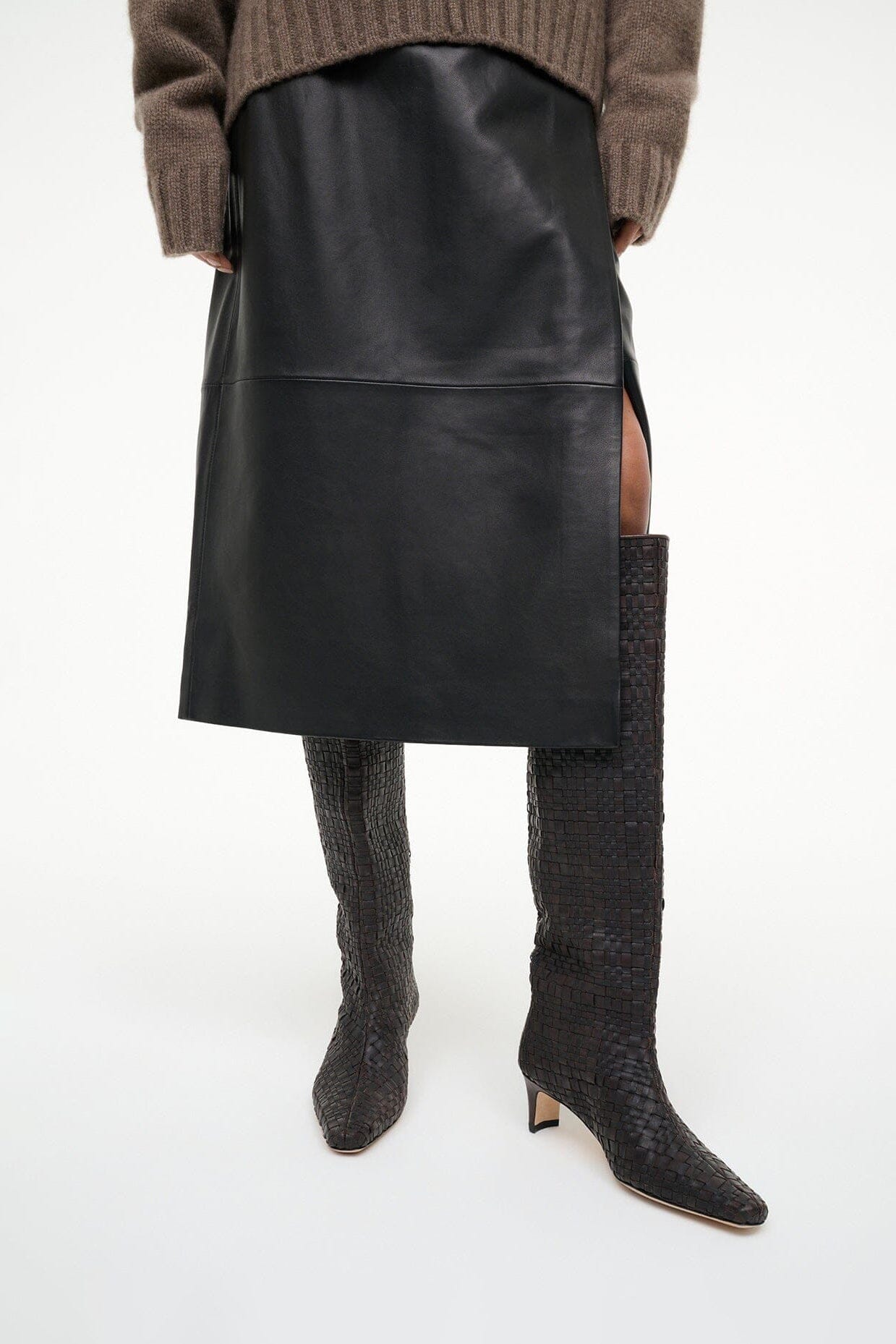 WALLY BOOT | ESPRESSO WOVEN LEATHER - Image 2