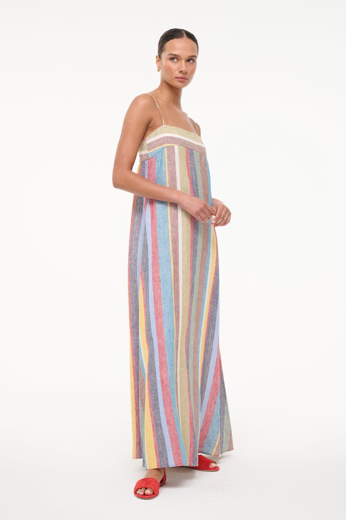LAURA LINEN DRESS | MARKET STRIPE - Image 3