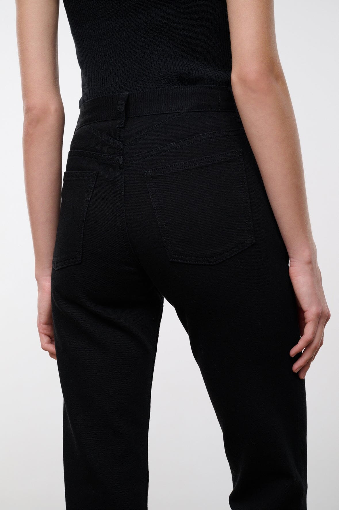 TEDDY STRAIGHT JEAN | BLACK - Image 5