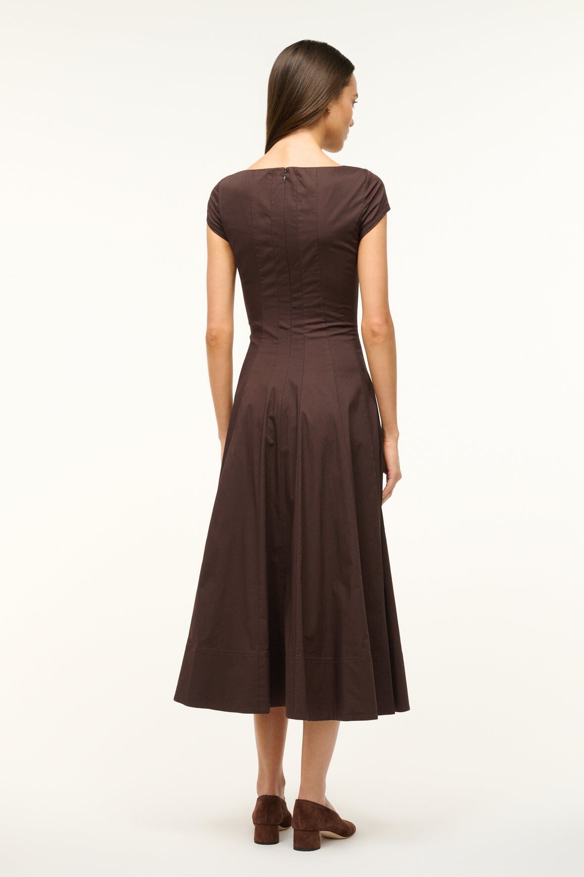 SHORT SLEEVE WELLS DRESS | EARTH - Image 4