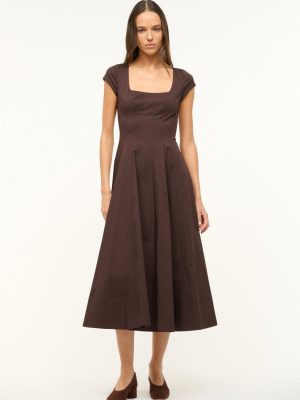 SHORT SLEEVE WELLS DRESS | EARTH