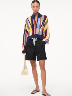 CROPPED HAMPTON SWEATER | MARKET STRIPE