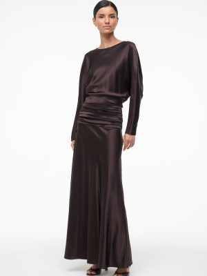 FREDA SILK DRESS | EARTH