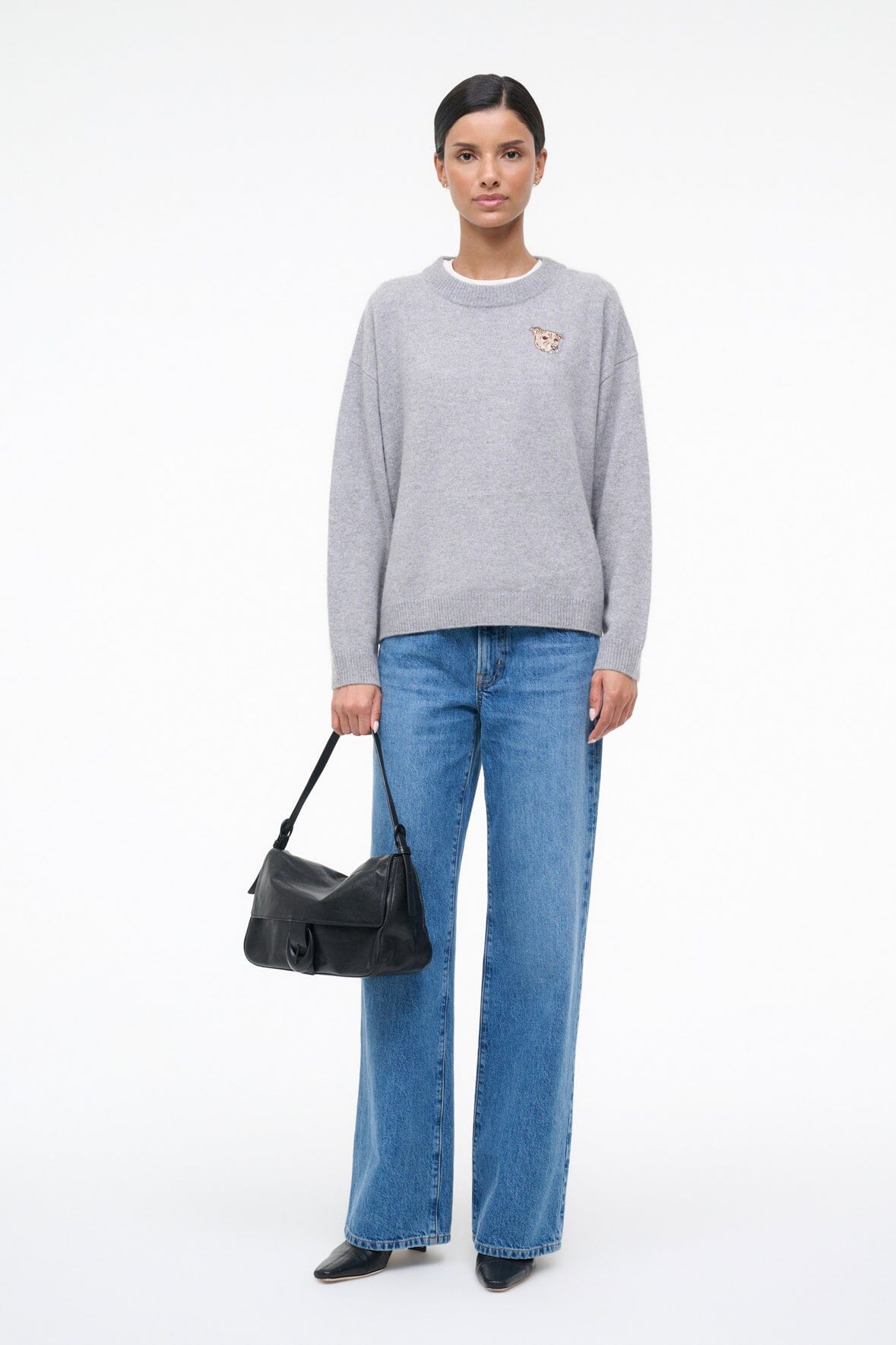 CUSTOM STAUD x C.BONZ SERRANO CASHMERE SWEATER | HEATHER GREY - Image 4
