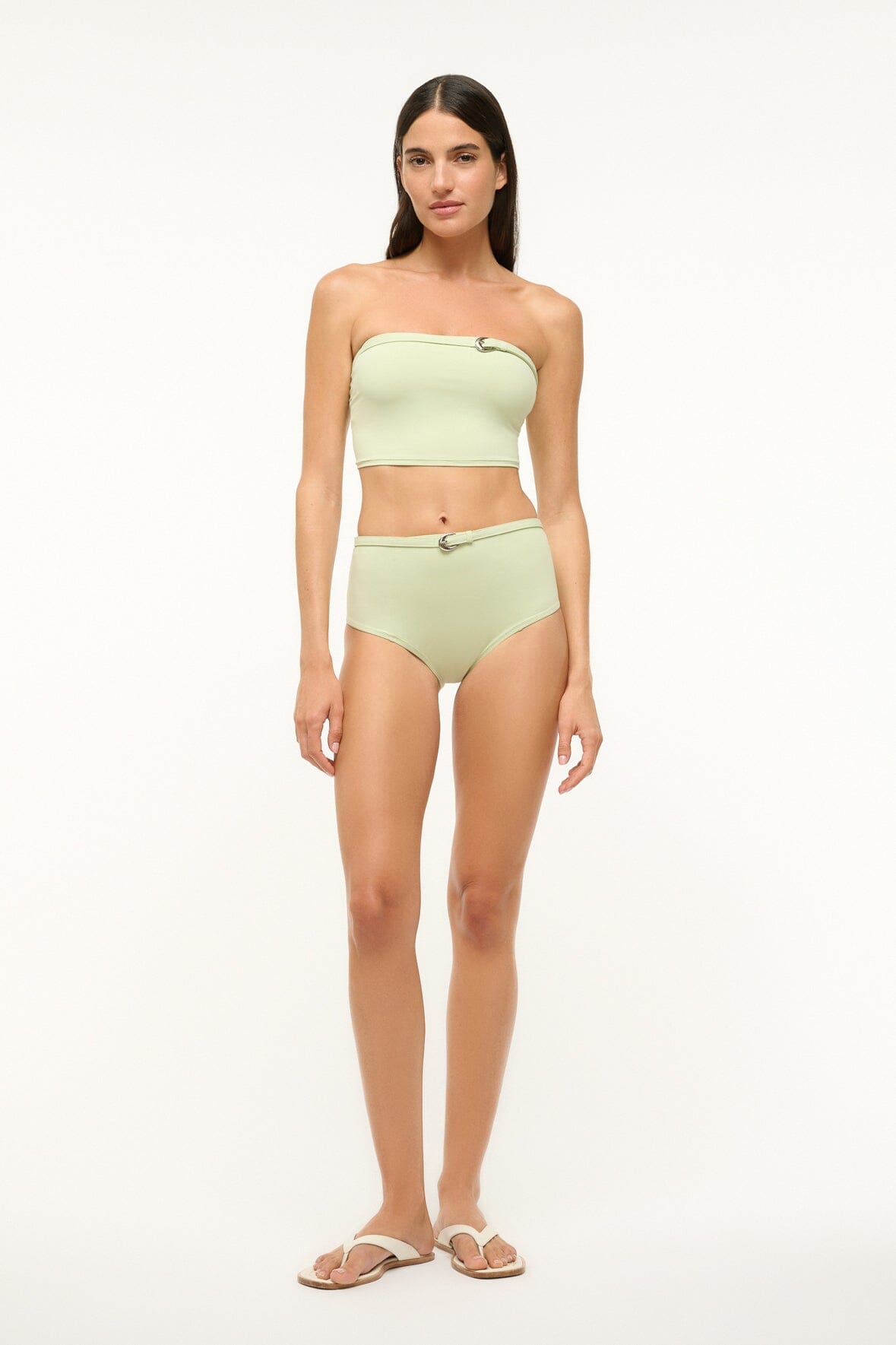 BELTED WAILEA BIKINI BOTTOM | PALE JADE