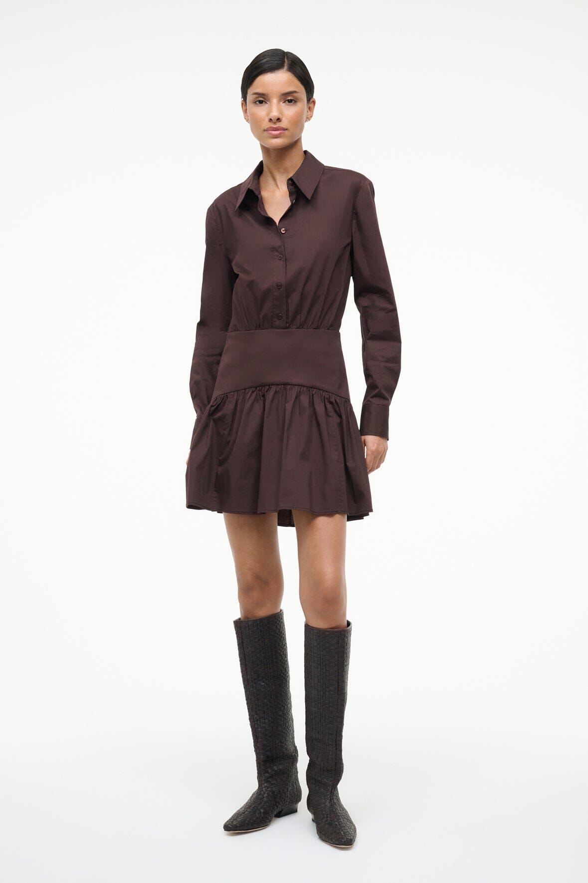 WALLY FLAT BOOT | ESPRESSO WOVEN LEATHER - Image 8